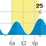 Duck tide chart for Friday, July 25, 2025