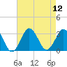 Duck tide chart for Tuesday, August 12, 2025