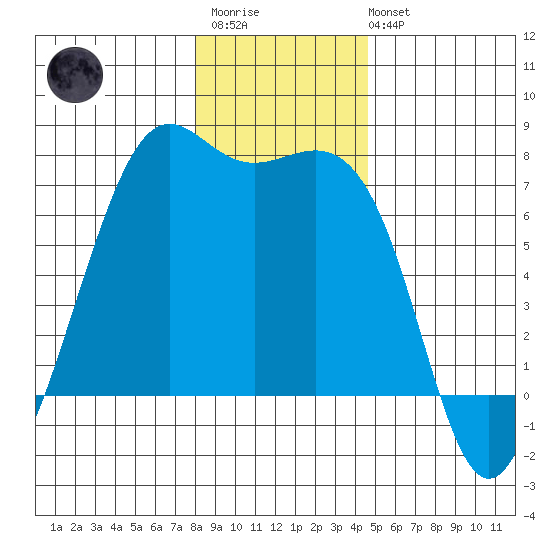 Friday Harbor tide chart for Thursday, January 11, 2024