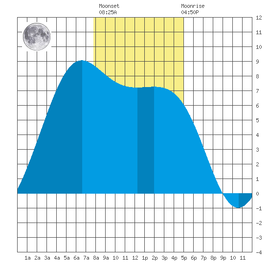 Friday Harbor tide chart for Thursday, January 25, 2024