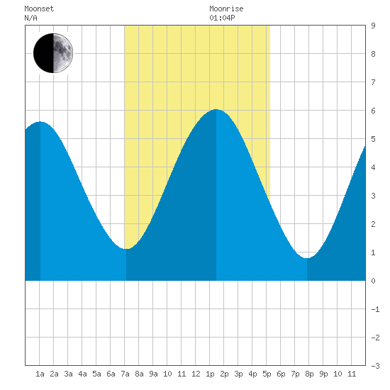 Hunting Island Bridge tide chart for Friday, November 28, 2025